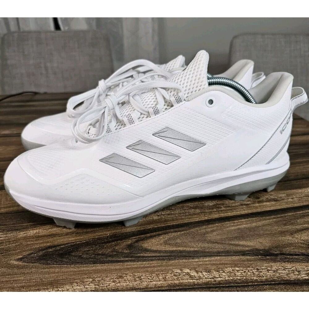 adidas White and Gray Men's Athletic Cleats